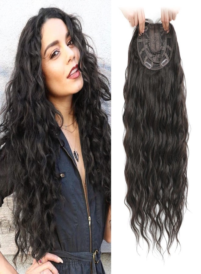 UDU Long Curly Hair Topper for Women with Thinning Hair – Natural Look, Lightweight Clip-In Hairpiece, Full Coverage and Volume, Easy to Style, Comfortable and Easy to Wear - Image 1